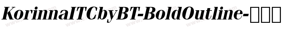 KorinnaITCbyBT-BoldOutline字体转换