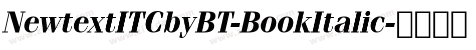 NewtextITCbyBT-BookItalic字体转换