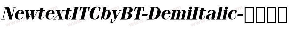 NewtextITCbyBT-DemiItalic字体转换