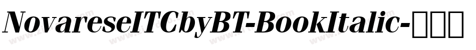 NovareseITCbyBT-BookItalic字体转换