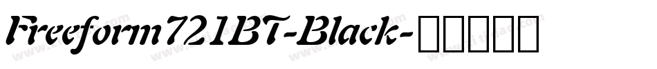 Freeform721BT-Black字体转换