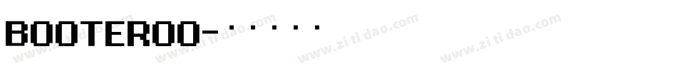 BOOTEROO字体转换