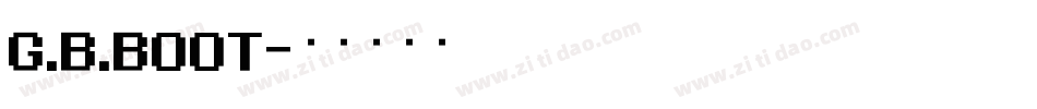 G.B.BOOT字体转换