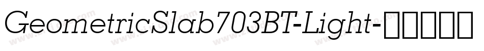 GeometricSlab703BT-Light字体转换