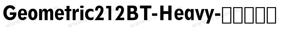 Geometric212BT-Heavy字体转换