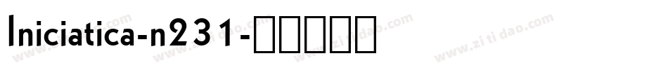 Iniciatica-n231字体转换