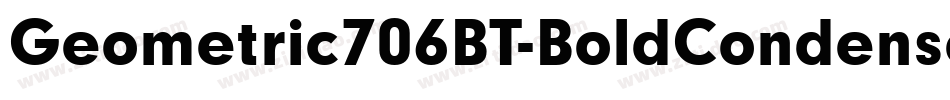 Geometric706BT-BoldCondensedB字体转换