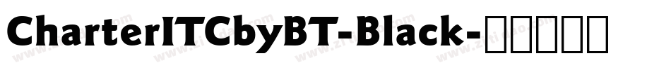 CharterITCbyBT-Black字体转换