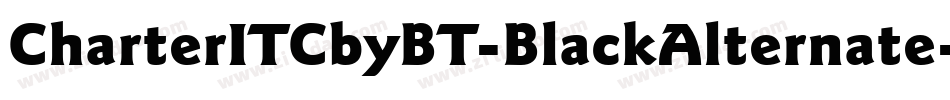 CharterITCbyBT-BlackAlternate字体转换