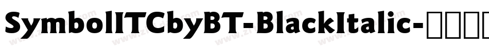 SymbolITCbyBT-BlackItalic字体转换
