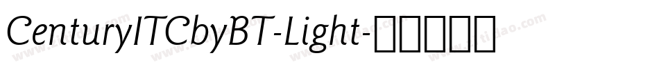 CenturyITCbyBT-Light字体转换