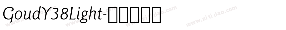 GoudY38Light字体转换