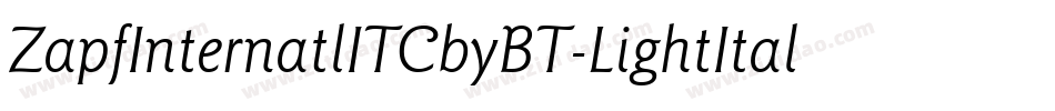 ZapfInternatlITCbyBT-LightItal字体转换