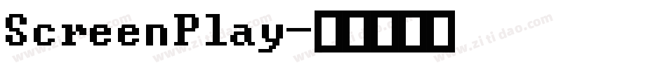 ScreenPlay字体转换