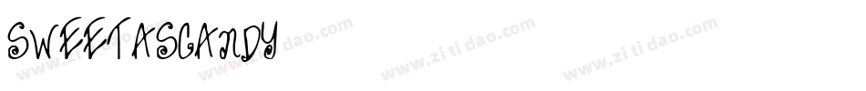 SWEETASCANDY字体转换