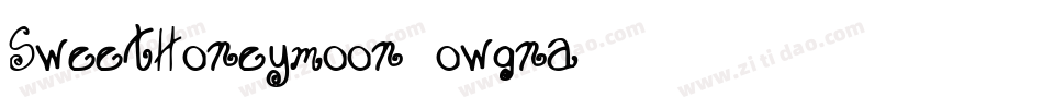 SweetHoneymoon-owgna字体转换
