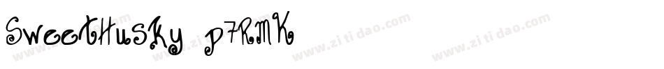 SweetHusky-p7RMK字体转换