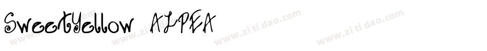 SweetYellow-ALPEA字体转换