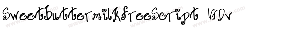 SweetbuttermilkfreeScript-1GDvB字体转换