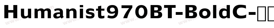 Humanist970BT-BoldC字体转换