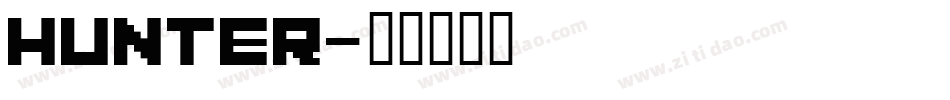 Hunter字体转换