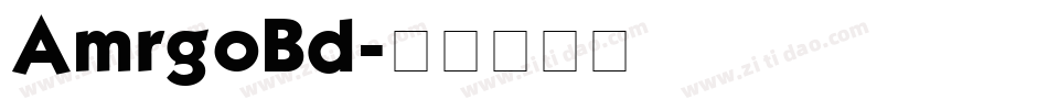AmrgoBd字体转换
