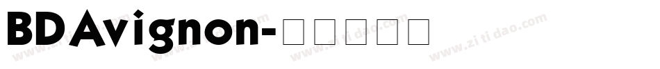 BDAvignon字体转换