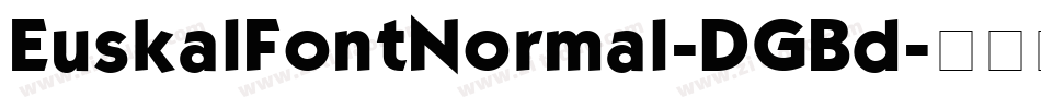 EuskalFontNormal-DGBd字体转换