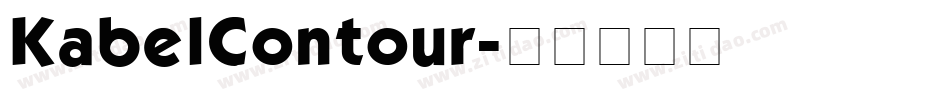 KabelContour字体转换