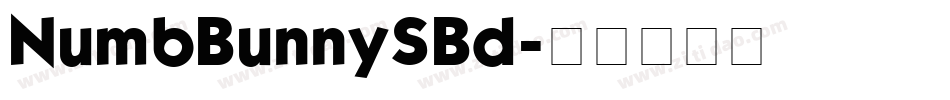 NumbBunnySBd字体转换