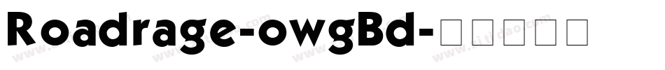 Roadrage-owgBd字体转换