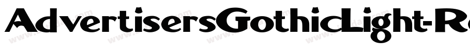 AdvertisersGothicLight-Regular字体转换
