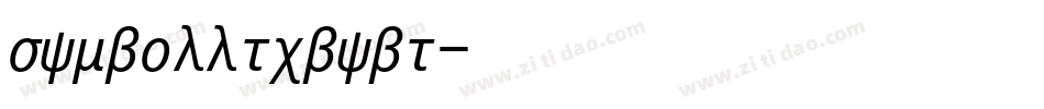 symbolltcbybt字体转换