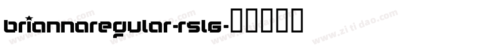 BriannaRegular-R5l6字体转换