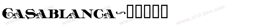 Casablanca字体转换
