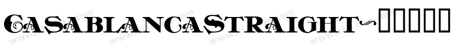 CasablancaStraight字体转换