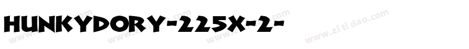 Hunkydory-225X-2字体转换