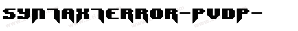 SyntaxTerror-PVDP字体转换