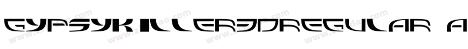 GypsyKiller3DRegular-a4Mx字体转换