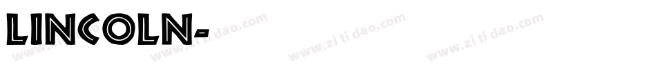 Lincoln字体转换