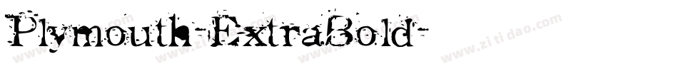 Plymouth-ExtraBold字体转换