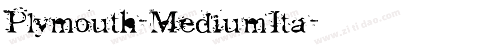Plymouth-MediumIta字体转换