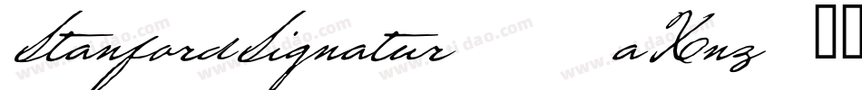 StanfordSignature-EaXnz字体转换