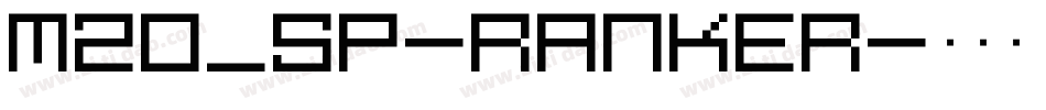 M20_SP-RANKER字体转换