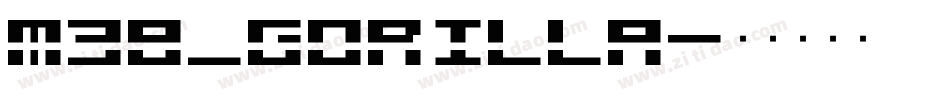 M38_GORILLA字体转换