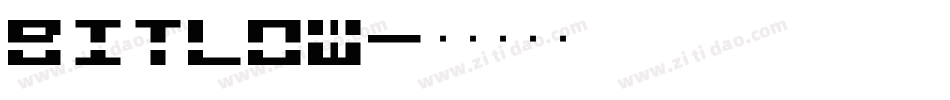 bitlow字体转换