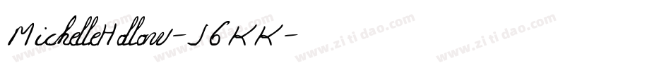 MichelleHollow-J6KK字体转换