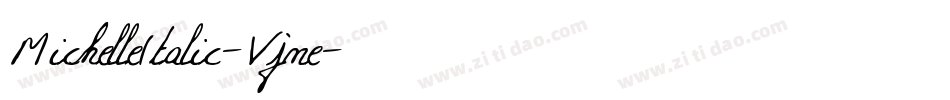 MichelleItalic-Vjne字体转换