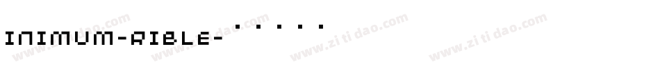 Minimum-Crible字体转换