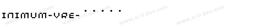 Minimum-Ivre字体转换